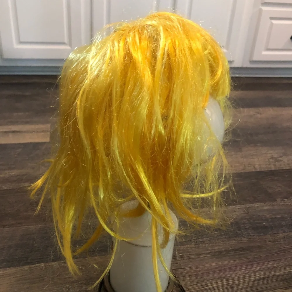 Yellow Wig with bangs Great for Halloween